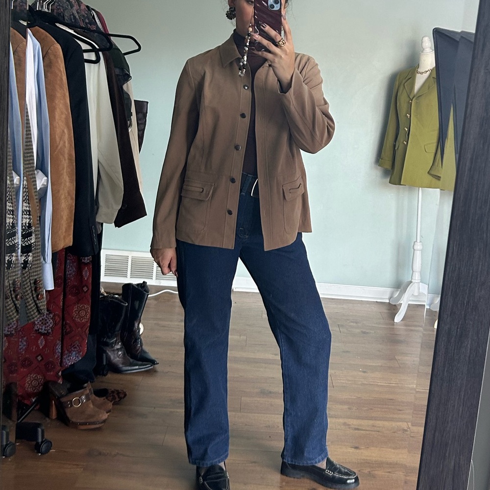 Khaki tan light weight jacket